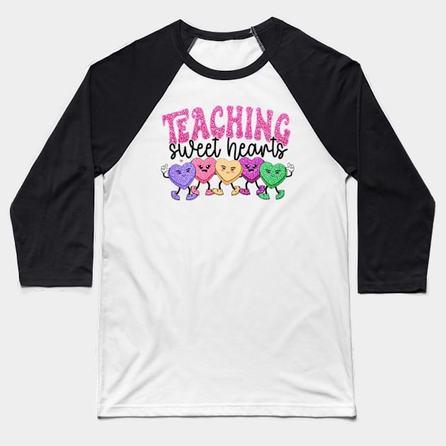 Teaching Sweethearts Baseball T-Shirt by JanaeLarson